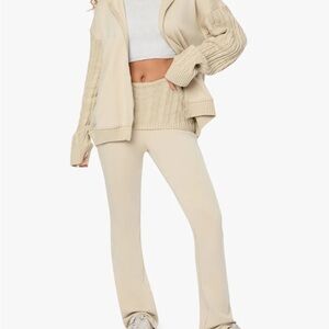 NWT We wore what cable Knit rollover pants